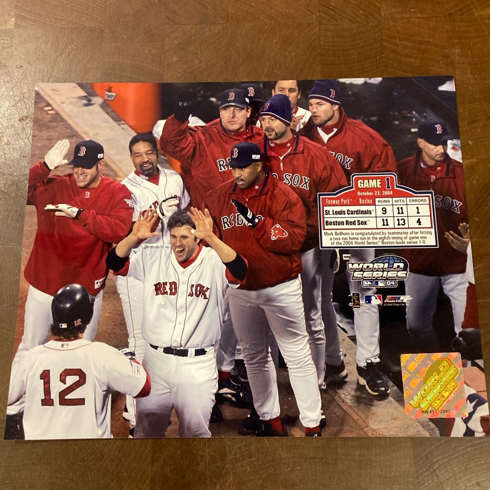 2004 Red Sox World Series Collectors Photo